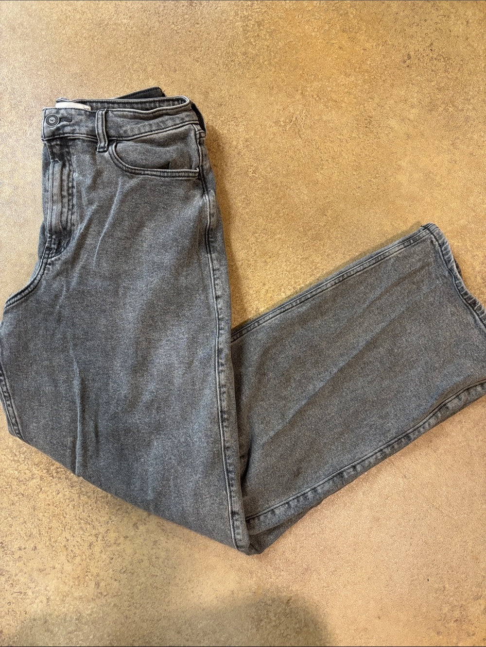 Hollister Women's Wide Leg Pants - Washed Gray